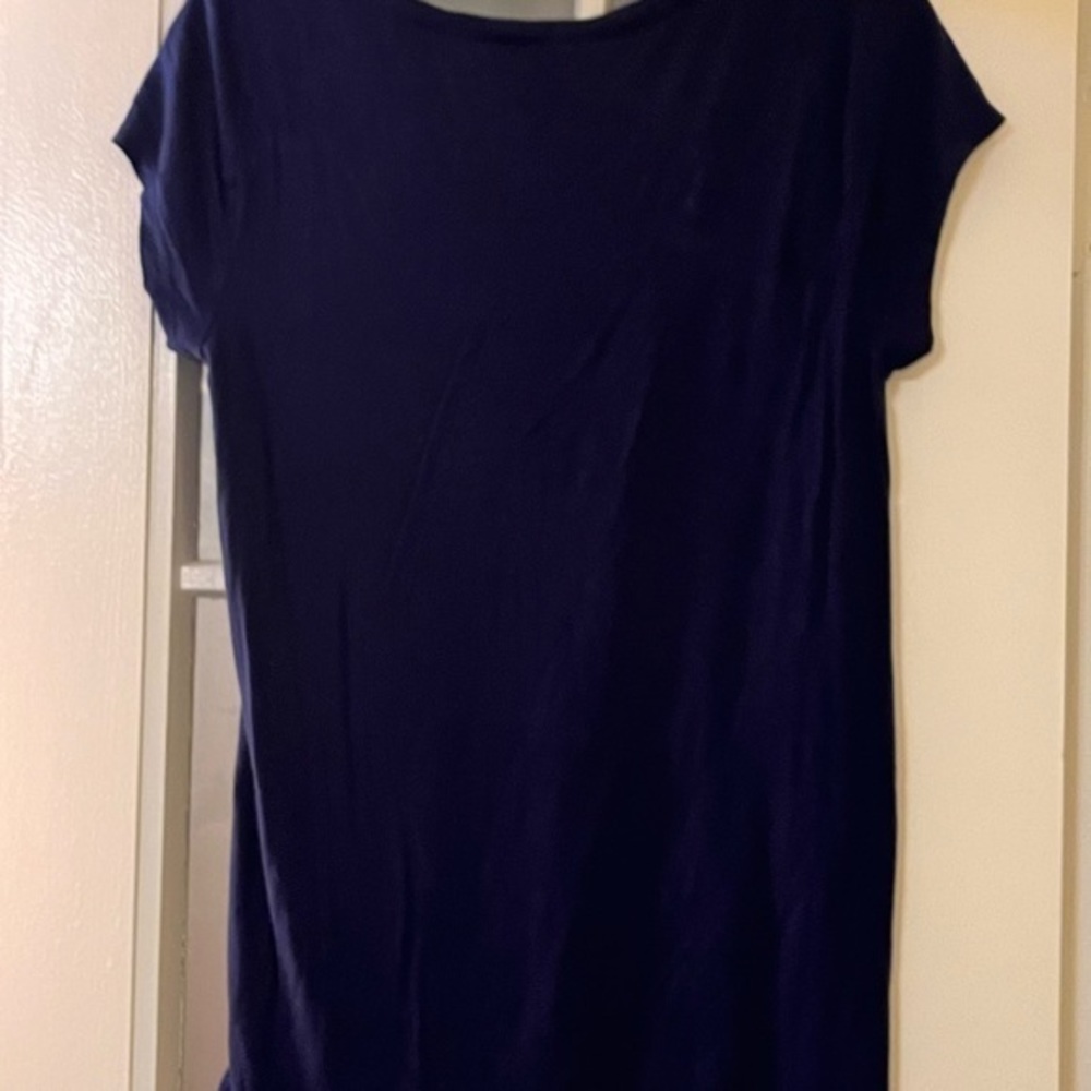 Cable and Gauge Loose Blouse/Tunic Indigo - Picture 3 of 4